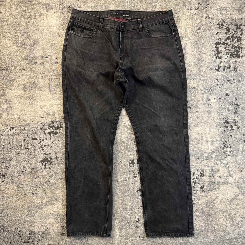 Rocawear Jeans Men's Size 42 Classic Fit Straight Leg Embroidered Pockets Denim